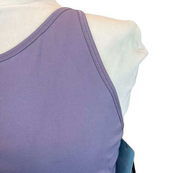 NUX Spellbound Cami Pale Purple Active Ruched Tank NWT Size L - Picture 3 of 12